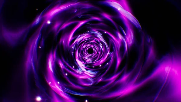 Glittering Lights Swirl Neon Energy Background — Stock Photo, Image
