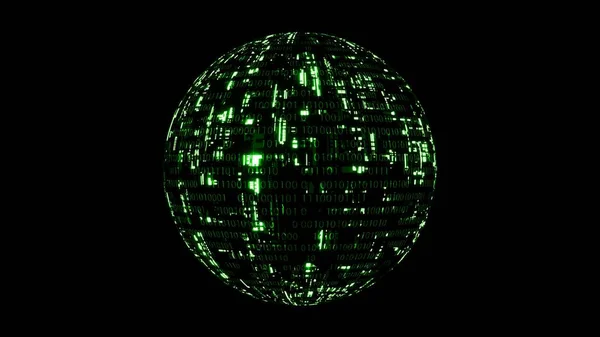 Glühende Sphere Matrix Hintergrund — Stockfoto