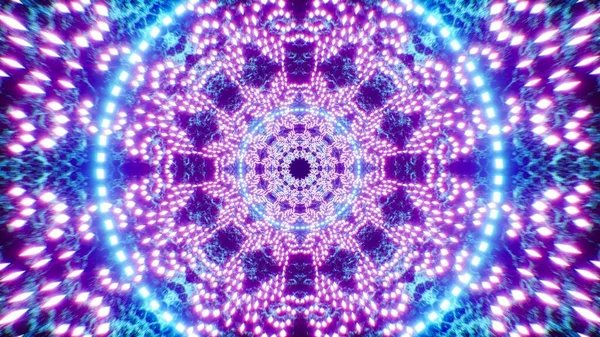 Glow Purple Blue Colored Fractal Pattern Glitter Light Background — Stock Photo, Image
