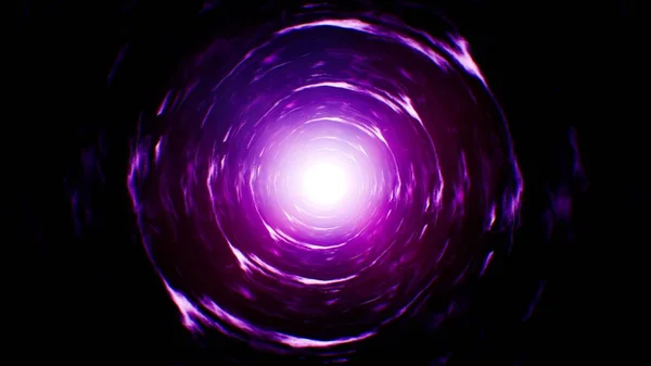 Glowing Purple Spiral Energy Effect — Stock Photo, Image