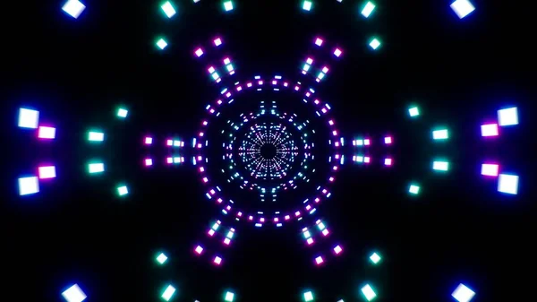 Neon Kleur Kleine Vierkante Vorm Wall Light Textuur — Stockfoto