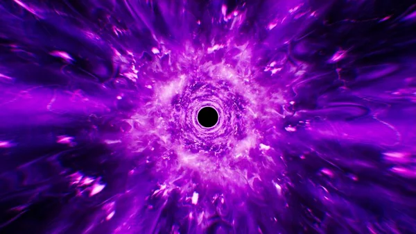 Burning Purple Flame Energy Burst Out Effect