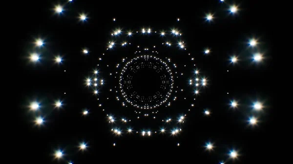 Abstraktes Hexagon Glitzerndes Licht Hintergrund — Stockfoto