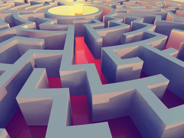 labirent içinde kaybolmuş