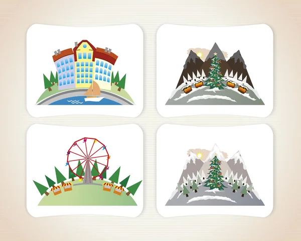 Şehir manzara vektör görüntüler