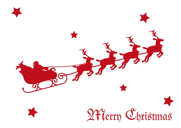 Noel Baba 'yla Noel kartı.