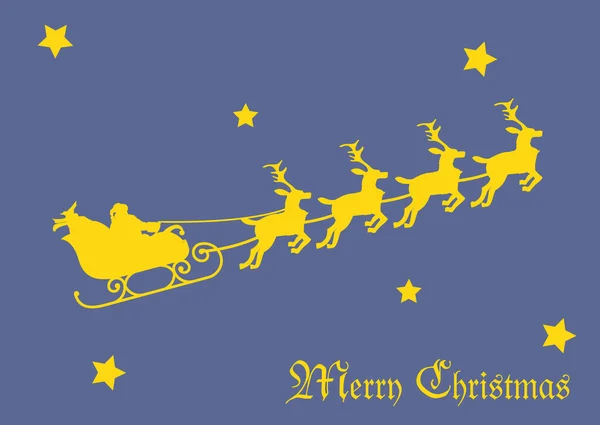 Noel Baba 'yla Noel kartı.