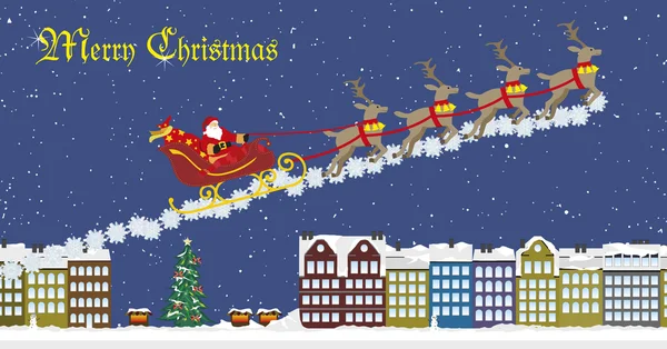 Noel Baba 'yla Noel kartı.