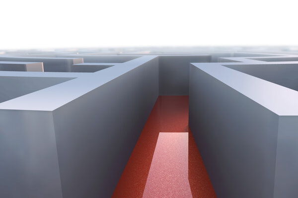 3d лабиринт - выбор направления
