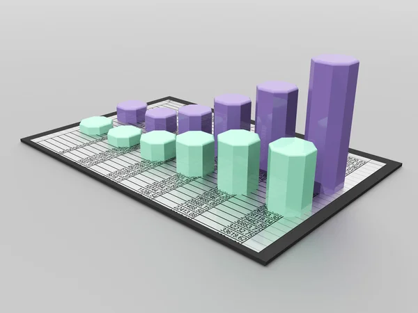 2016 02 04 - renk diyagram - 3d grafik - yansımaları ile hafif bir arka plan.