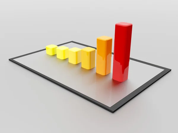 2016 02 04 - renk diyagram - 3d grafik - yansımaları ile hafif bir arka plan.