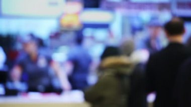 Fast-food Restoran müşterileri ile