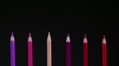 Renkli ahşap kalem Dolly vurdu