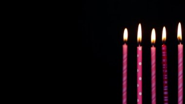 Mutlu doğum günü mumları 7 yıl, bulanık