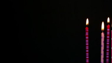 Mutlu doğum günü mumları 5 yıl, bulanık