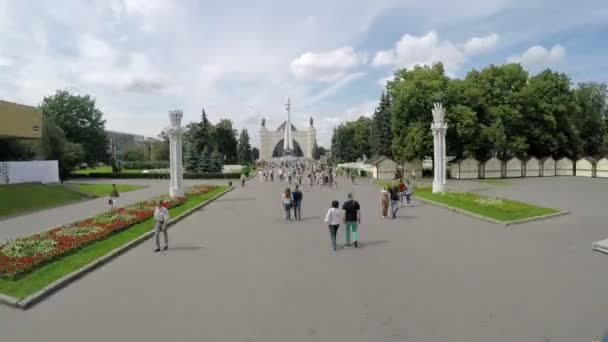 Timelapse VDNKh Moscou . — Vídeo de Stock