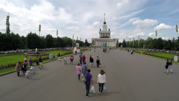 Timelapse VDNKh Moscou . — Vídeo de Stock