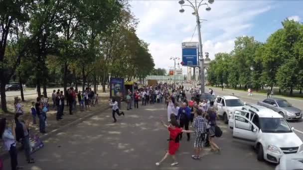 Fun street dance — Stock Video