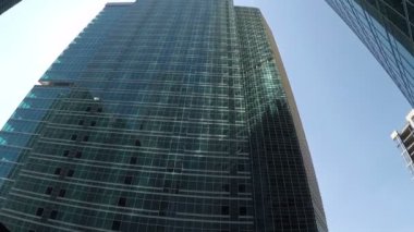 Moskova şehir içinde modern gökdelenler bir grup