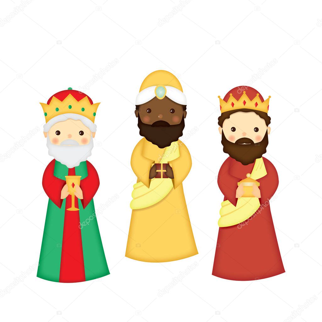 three cute wise men