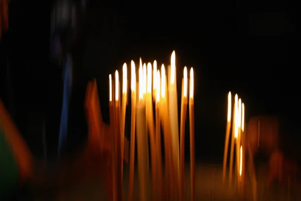 Αφηρημένη κερί φώτα — Φωτογραφία Αρχείου