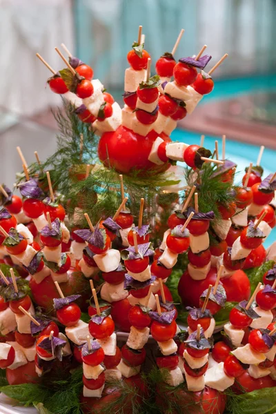 Domates ve peynir ile catering