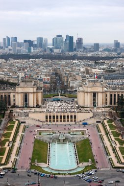 Eiffel, Paris Trocadero havadan görünümü