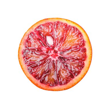 kırmızı portakal kesilmiş