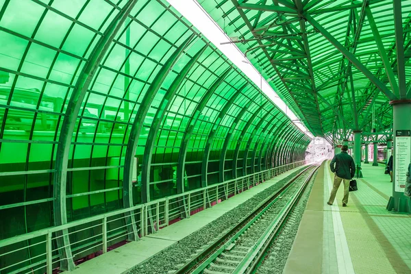 Station "Delovoy Tcentr" of Moscow Central ring railway — Stock Photo, Image