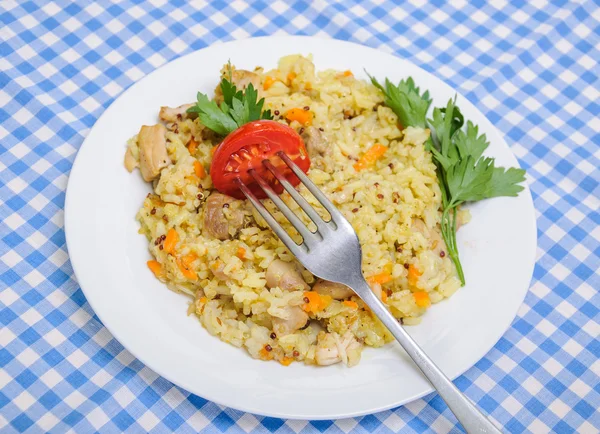 Pilav tavuk quinoa ilavesi ile