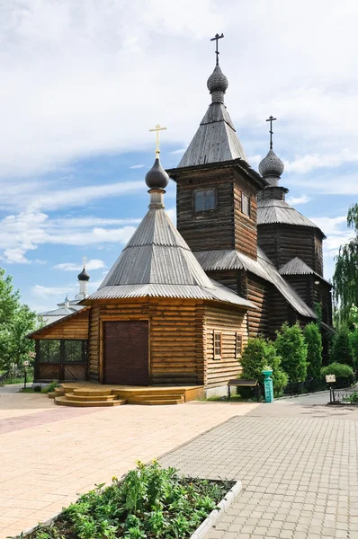 Igreja de madeira de São Sérgio de Radonezh no convento da Santíssima Trindade em Murom — Fotografia de Stock