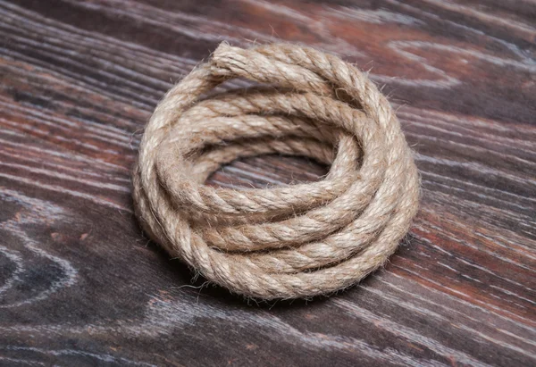 stock image Rope on wooden boards