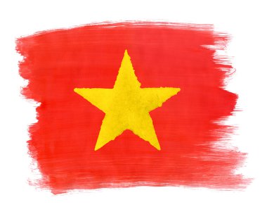 Vietnam bayrağı ile guaj boya