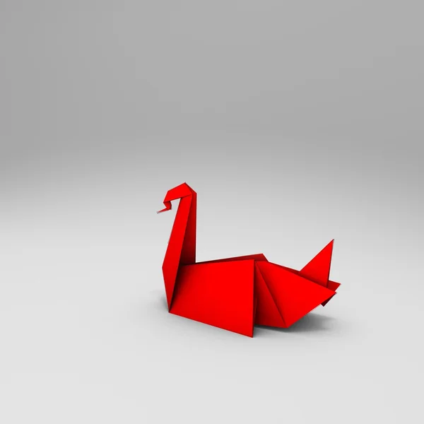 Cocotte origami papier rouge C — Photo