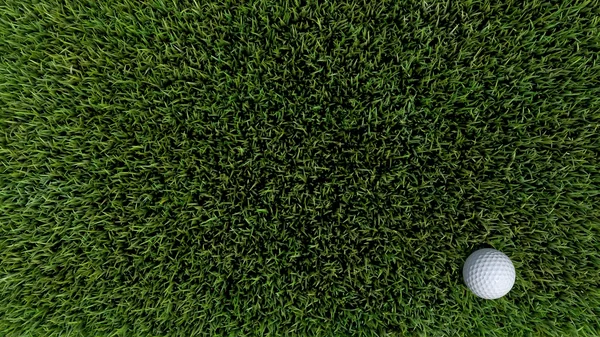 М'яч для гольфу на зеленому 05 — стокове фото