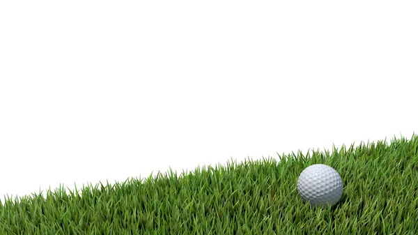 Bola de golfe no verde 02 Imagem De Stock