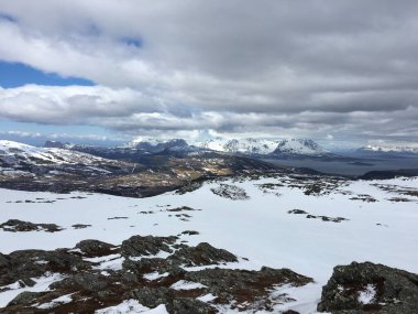 Kuşbakışı Norveç fiyortları