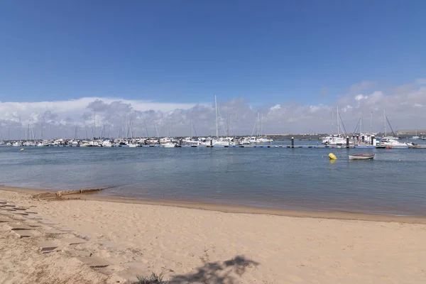 Punta Umbria Huelva Spagna Fiume Passeggiata Dove Gente Cammina — Foto Stock