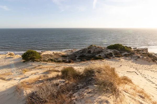 Costa Mais Longa Espanha Costa Huelva Matalascanas Ayamonte Costa Com — Fotografia de Stock