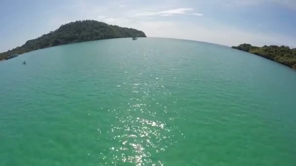 La vue aérienne de la mer, île de Kood, Thaïlande 