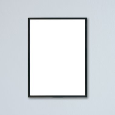 Boş çerçeve duvar odadaki asılı kadar alay