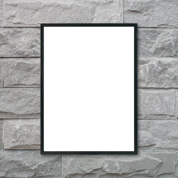 Vysmívat se rámeček obrázku prázdné plakát na zeď. — Stock fotografie