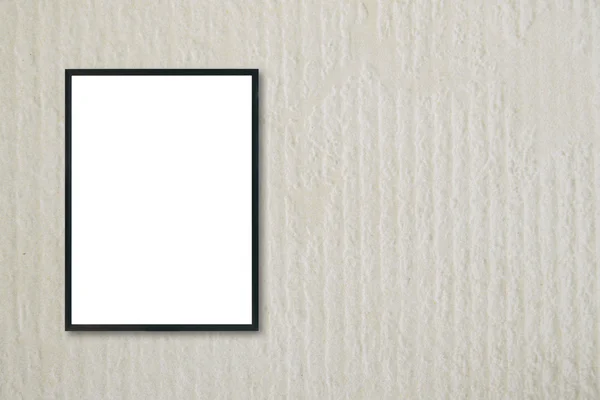 Mock up quadro em branco pendurado na parede no quarto — Fotografia de Stock