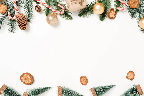 Pousada Plana Criativa Composição Tradicional Natal Temporada Férias Ano Novo — Fotografia de Stock