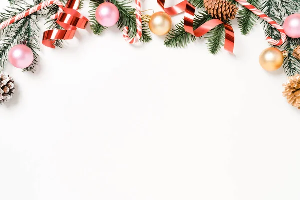 Pousada Plana Criativa Composição Tradicional Natal Temporada Férias Ano Novo — Fotografia de Stock