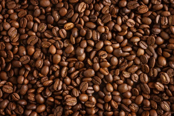 Closeup Coffee Beans Background View — Stock Photo, Image