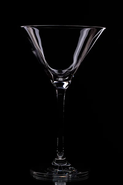 Empty glass on a dark background — Stock Photo, Image
