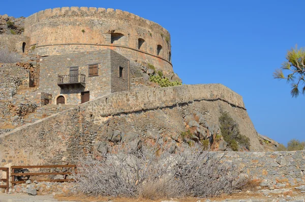 Spinalonga-eiland-Fort — Stockfoto