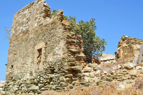 Mur en pierre ruinée — Photo