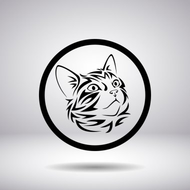Namlu bir daire içinde bir kedi